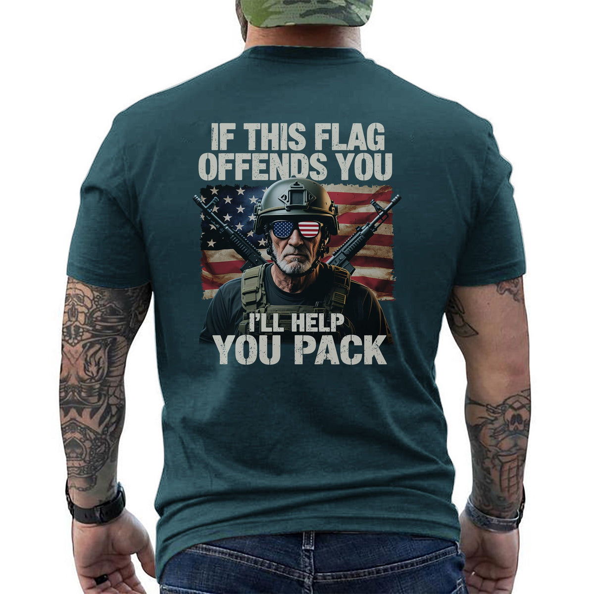 If This Flag Offends You I’ll Help Pack T-Shirt product image 12