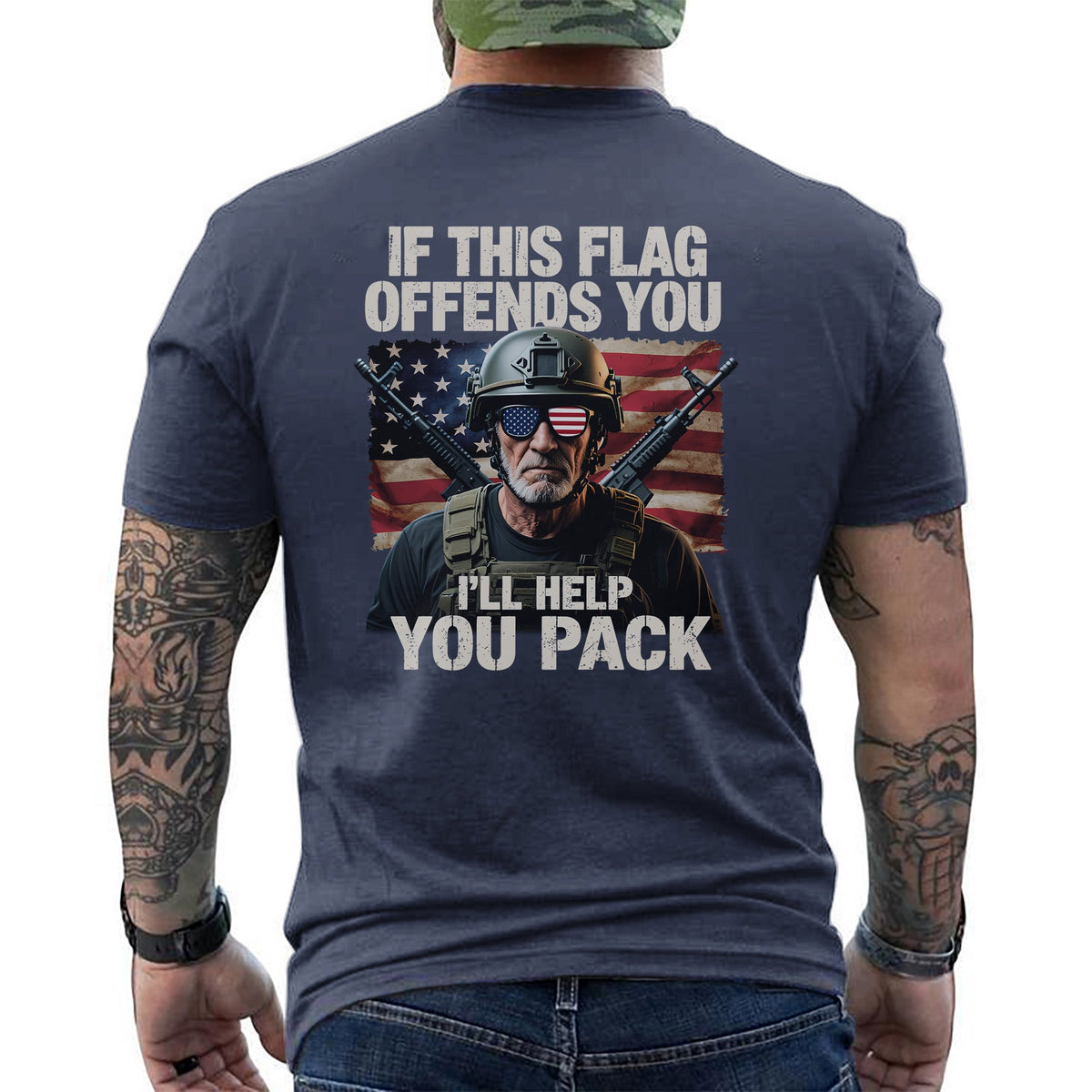 If This Flag Offends You I’ll Help Pack T-Shirt product image 8