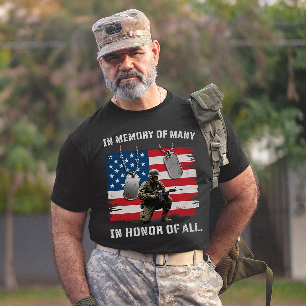 In Memory of Many In Honor of All Proud US T-Shirt product image 12