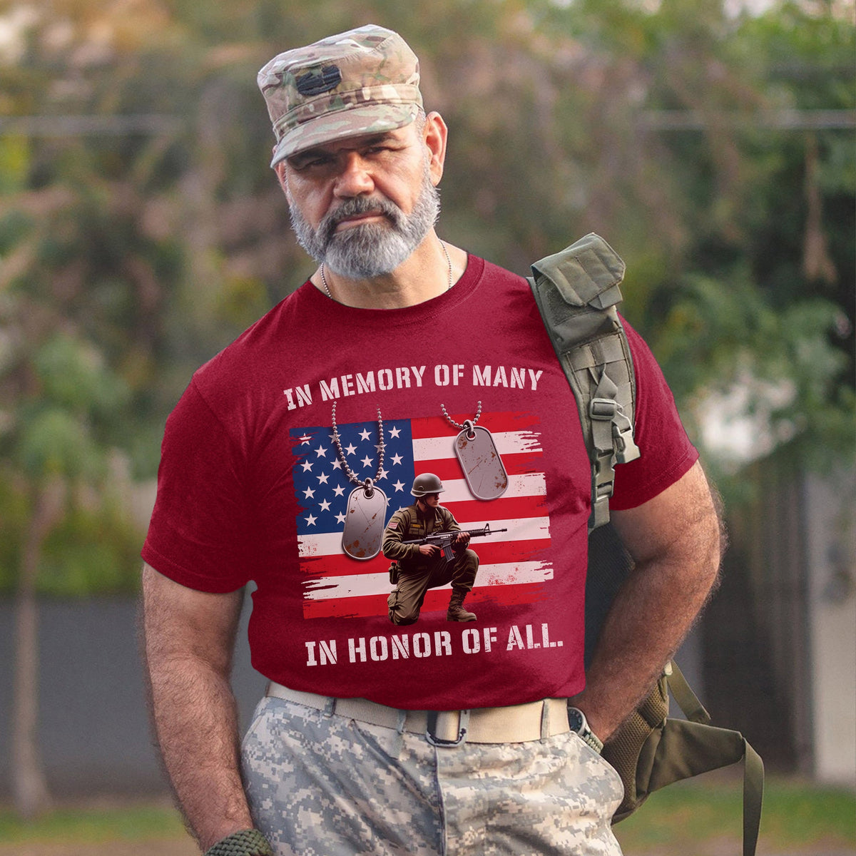 In Memory of Many In Honor of All Proud US T-Shirt product image 9
