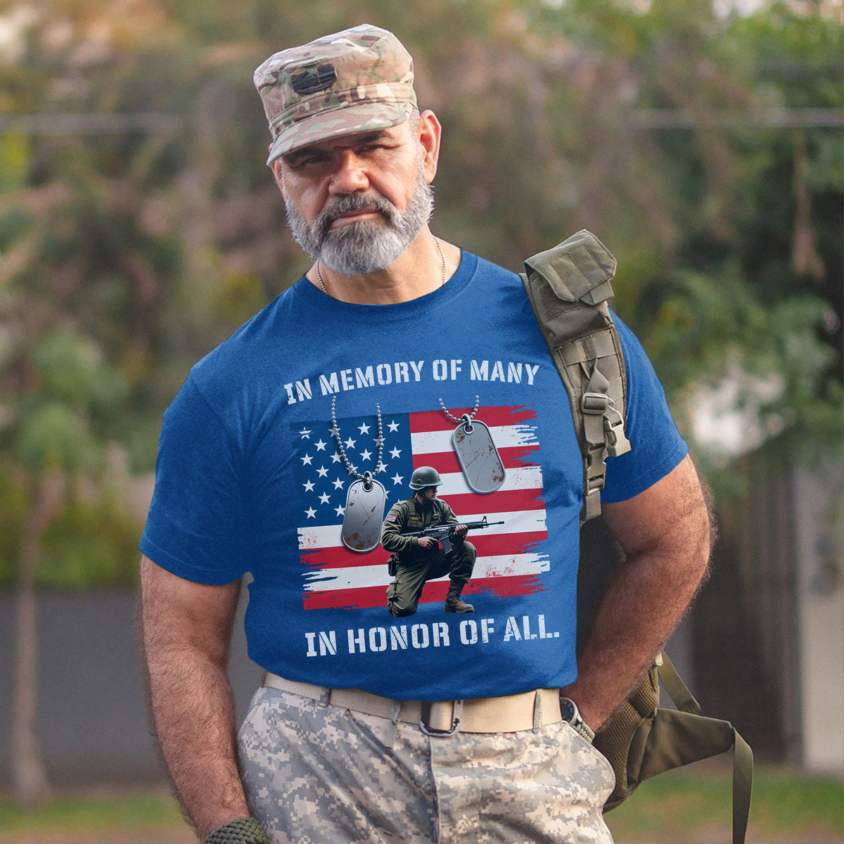 In Memory of Many In Honor of All Proud US T-Shirt product image 10