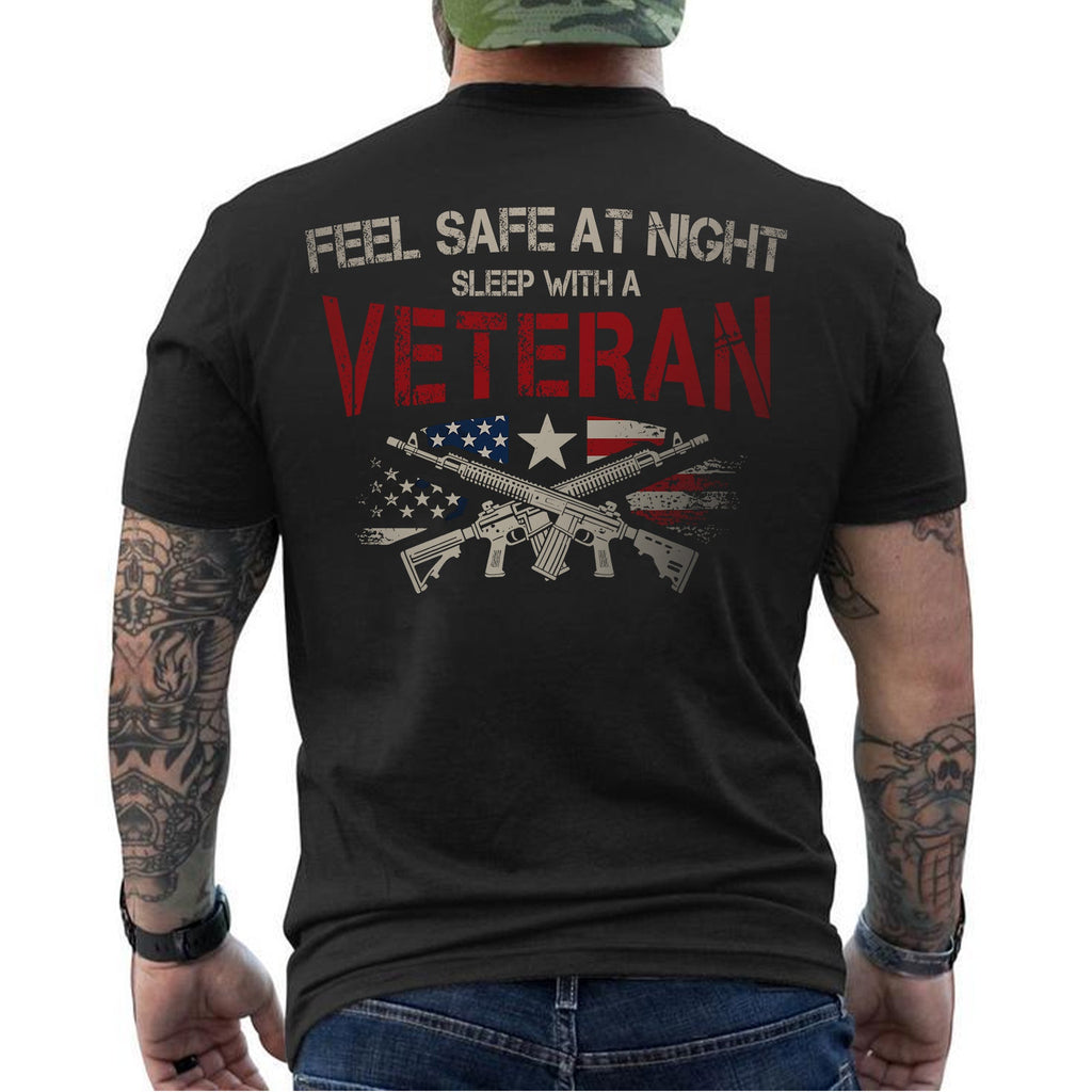 Feel Safe at Night Sleep with a Veteran T-Shirt product image 12