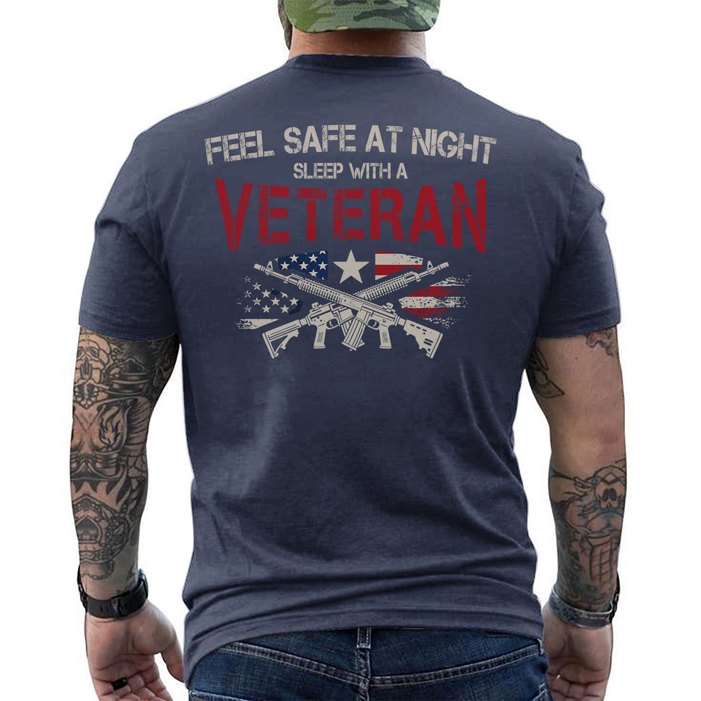 Feel Safe at Night Sleep with a Veteran T-Shirt product image 14