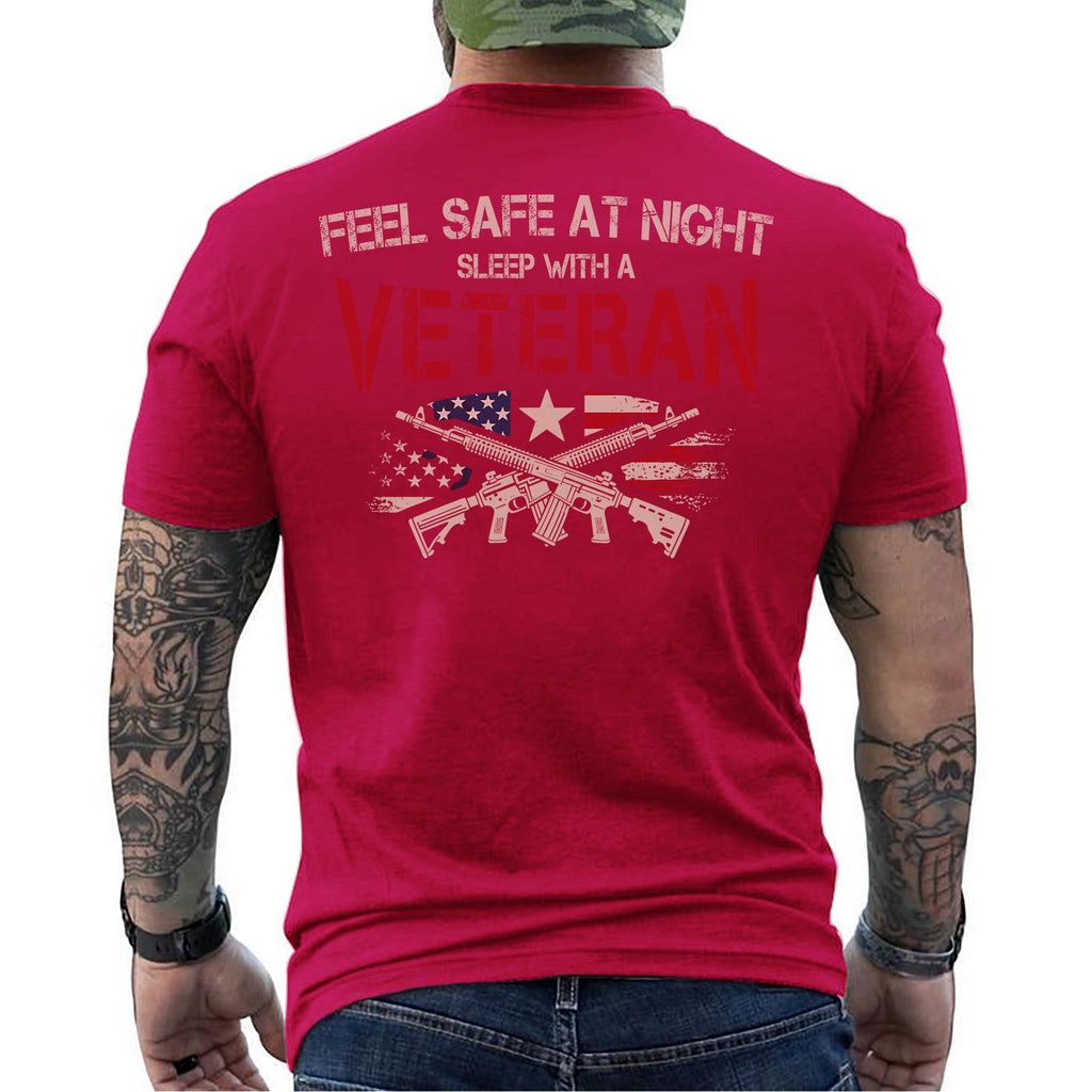 Feel Safe at Night Sleep with a Veteran T-Shirt product image 9