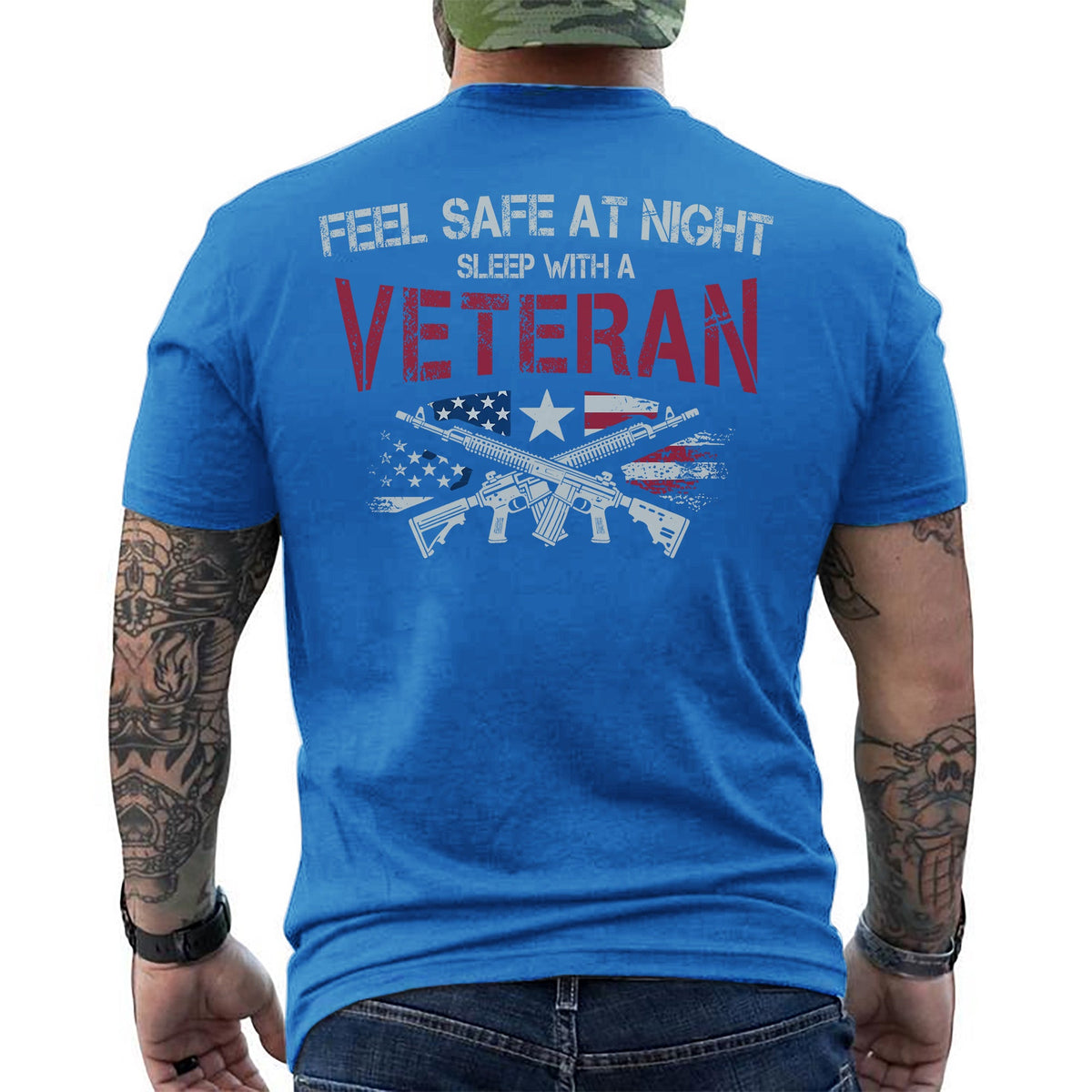 Feel Safe at Night Sleep with a Veteran T-Shirt product image 10