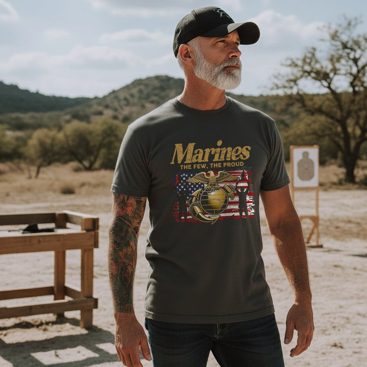 Marines The Few Proud Elite Warriors T-Shirt product image 5
