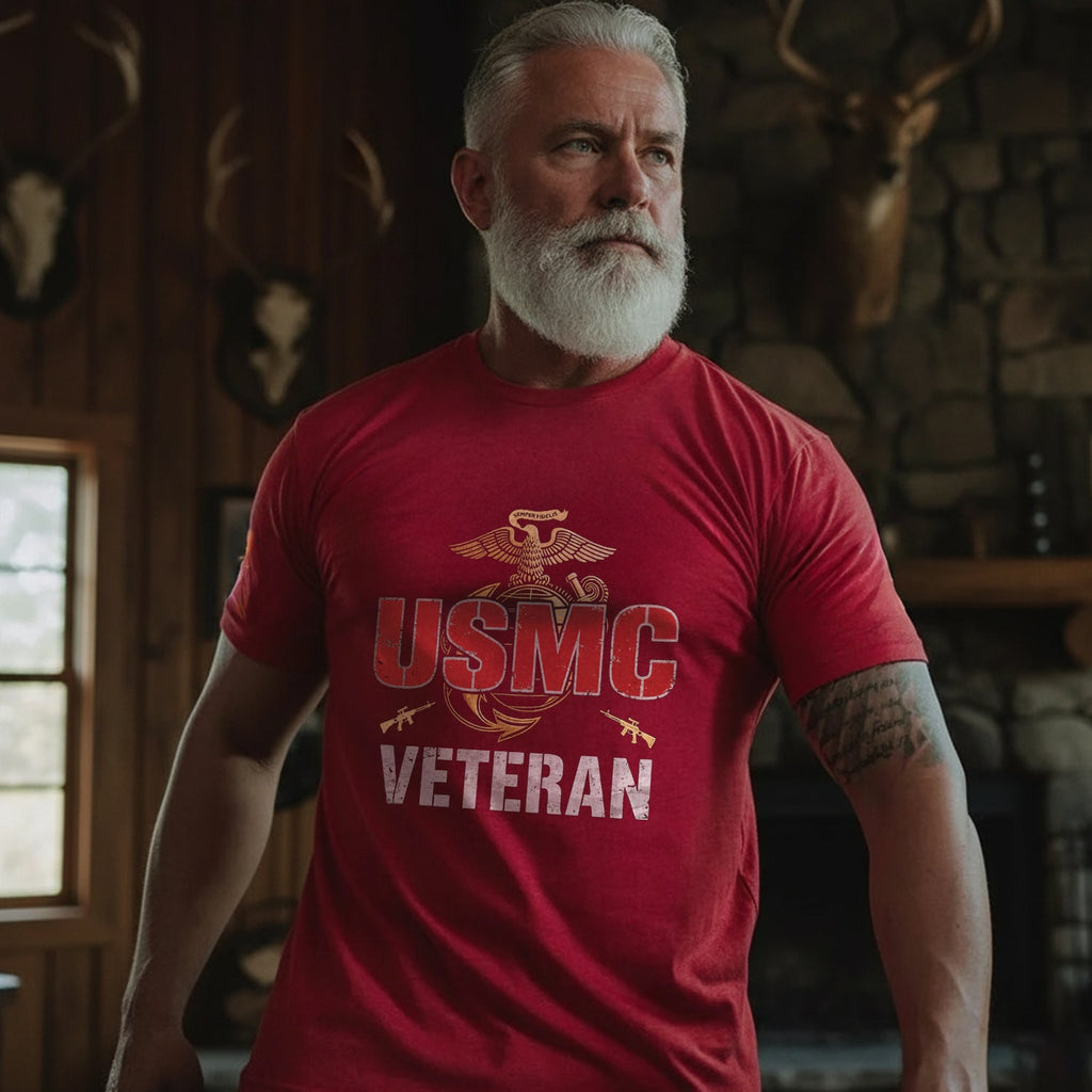 USMC Veteran Proud Marine for Life T-Shirt product image 2