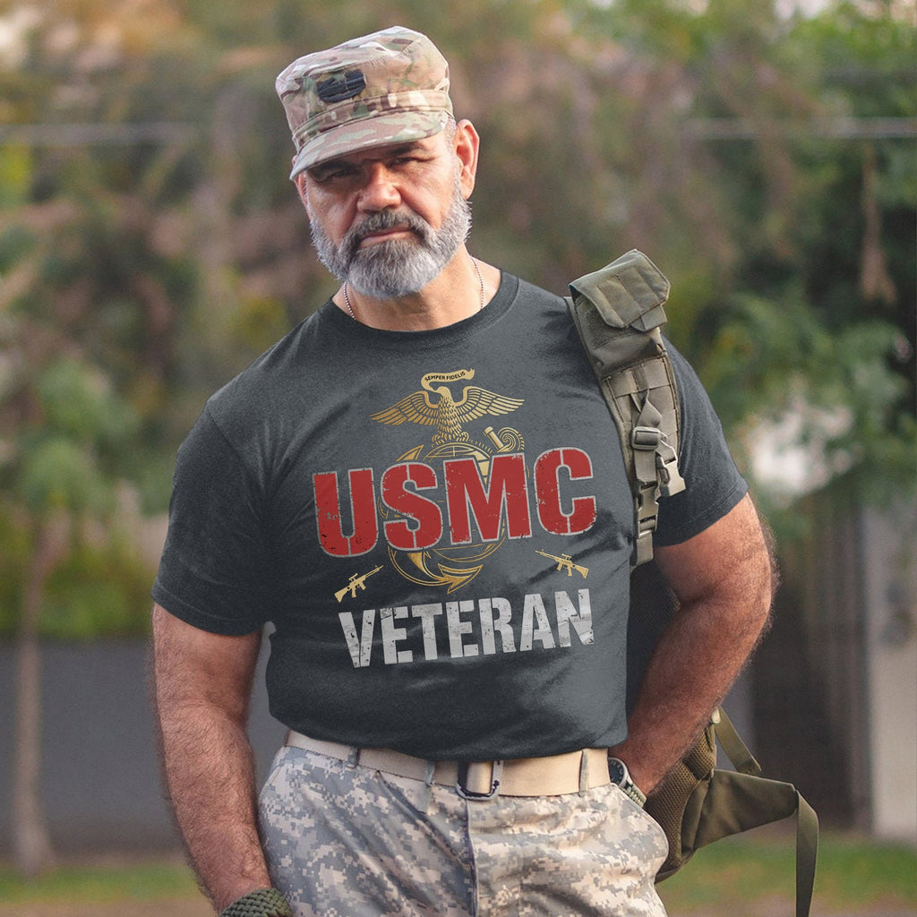 USMC Veteran Proud Marine for Life T-Shirt product image 7