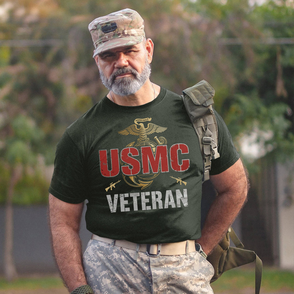 USMC Veteran Proud Marine for Life T-Shirt product image 11