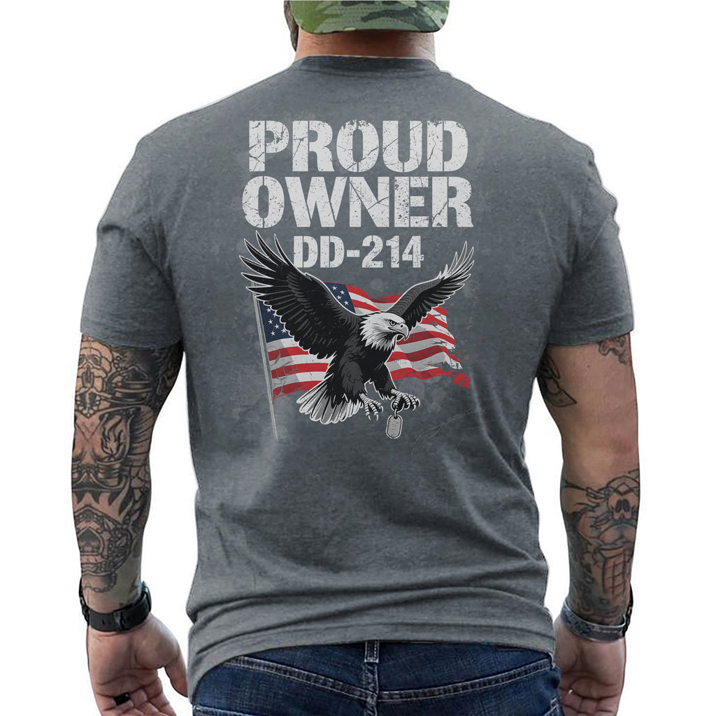 Proud Owner of DD-214 Proof of Service T-Shirt product image 7