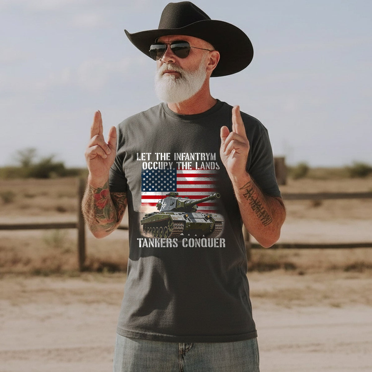 Let the Infantrymen Occupy Lands T-Shirt product image 4
