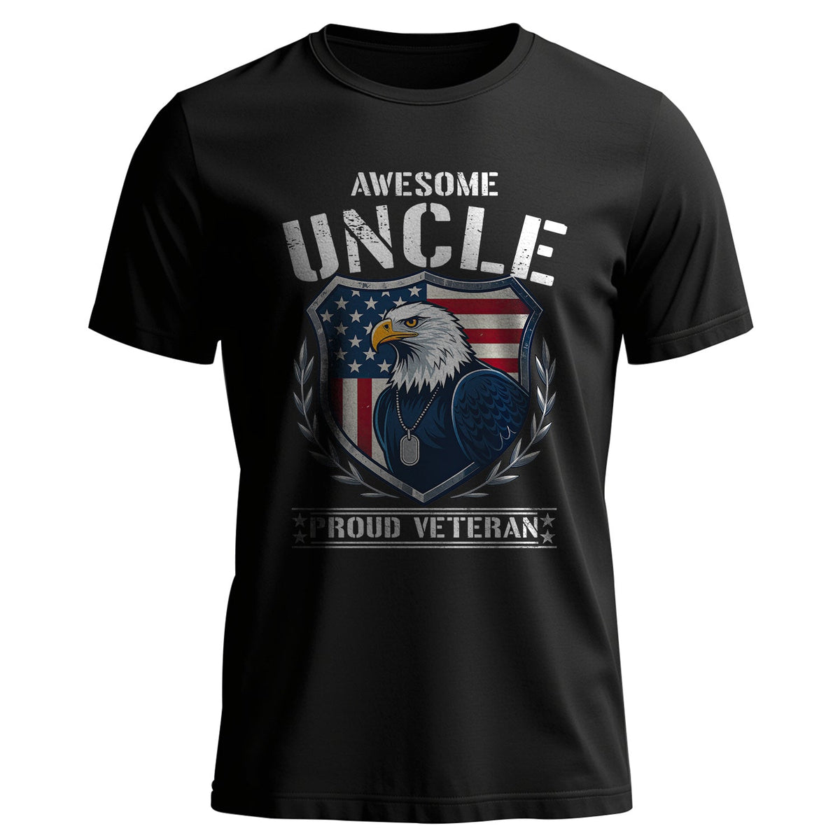Awesome Uncle Proud Veteran Honoring T-Shirt product image 1