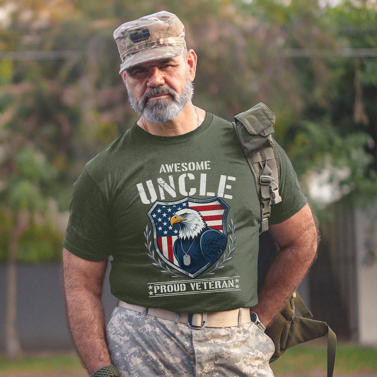 Awesome Uncle Proud Veteran Honoring T-Shirt product image 10