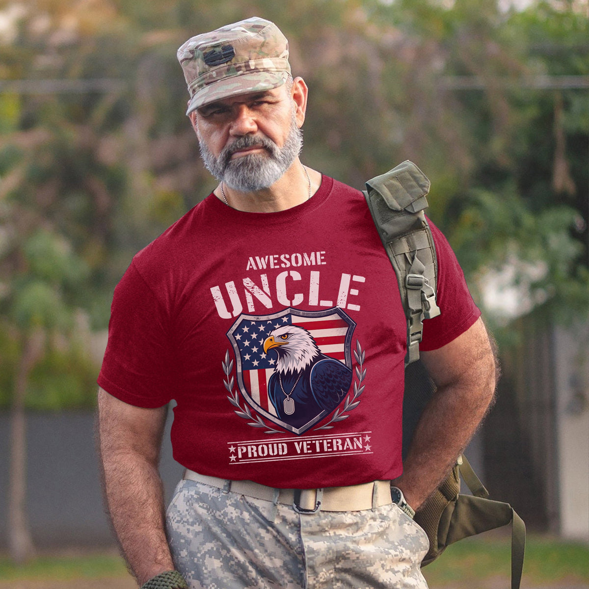 Awesome Uncle Proud Veteran Honoring T-Shirt product image 13