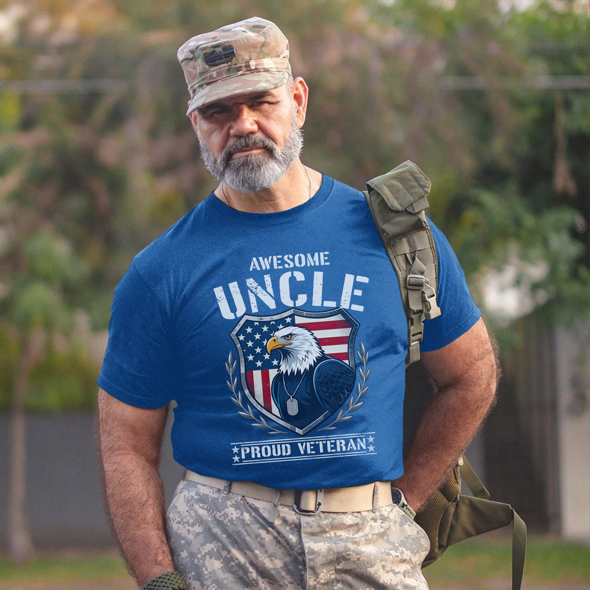 Awesome Uncle Proud Veteran Honoring T-Shirt product image 14