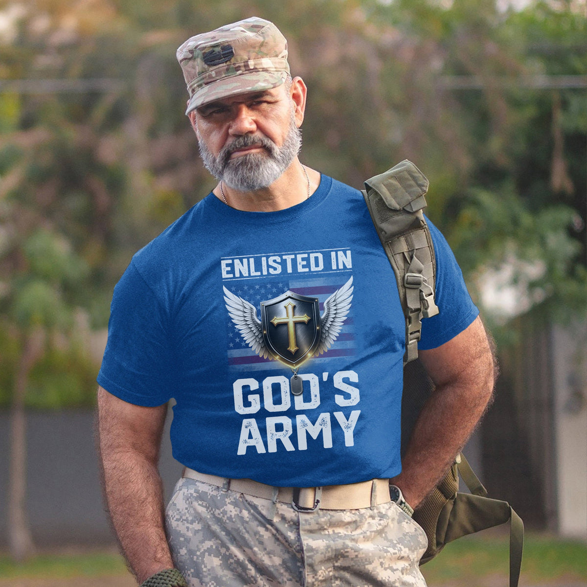 Enlisted in God’s Army Faith Driven T-Shirt product image 14