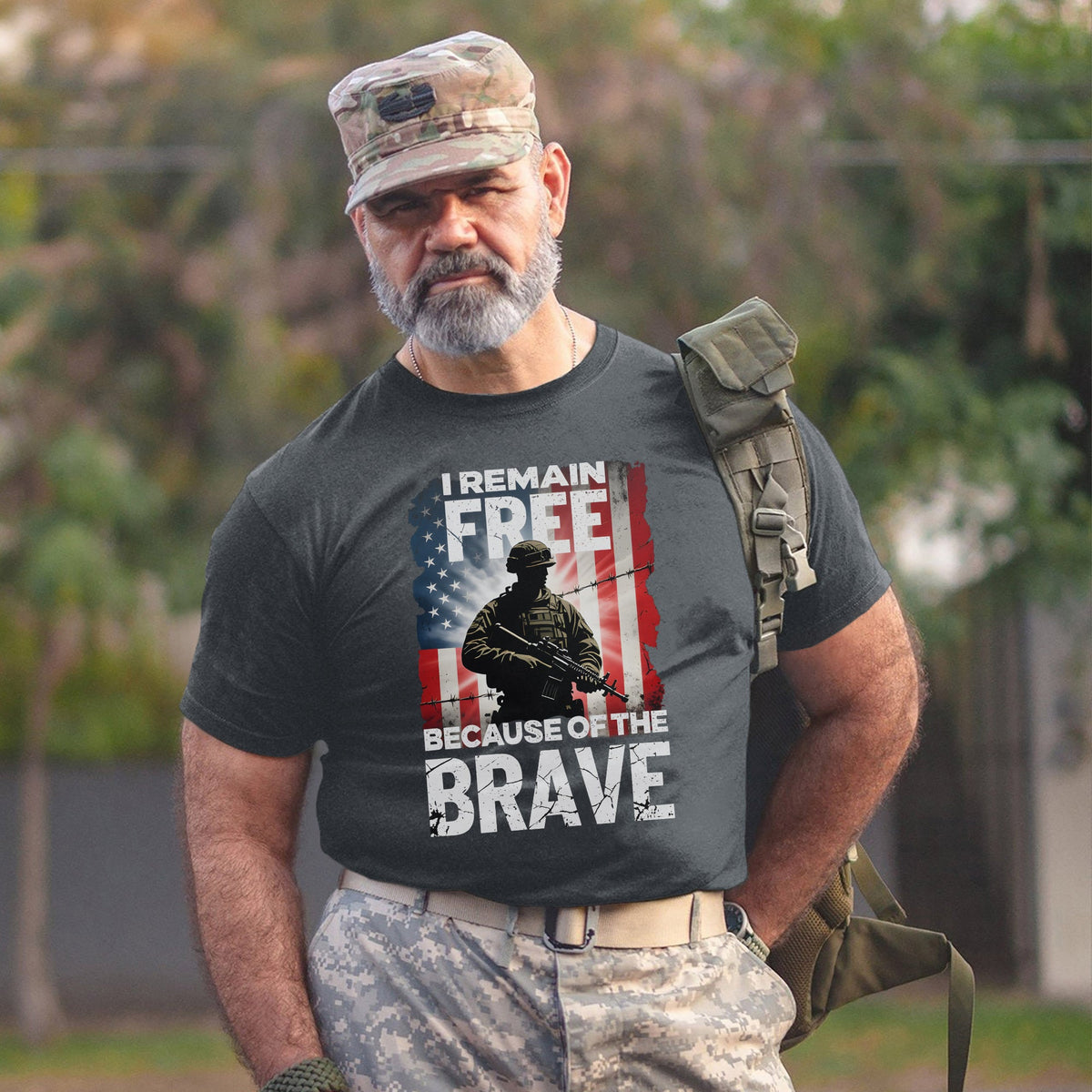 I Remain Free Because of the Brave T-Shirt product image 7
