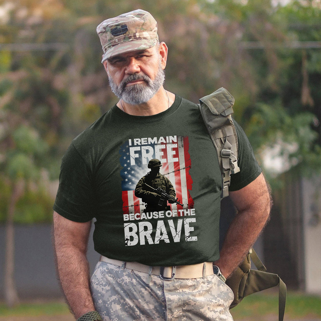 I Remain Free Because of the Brave T-Shirt product image 11