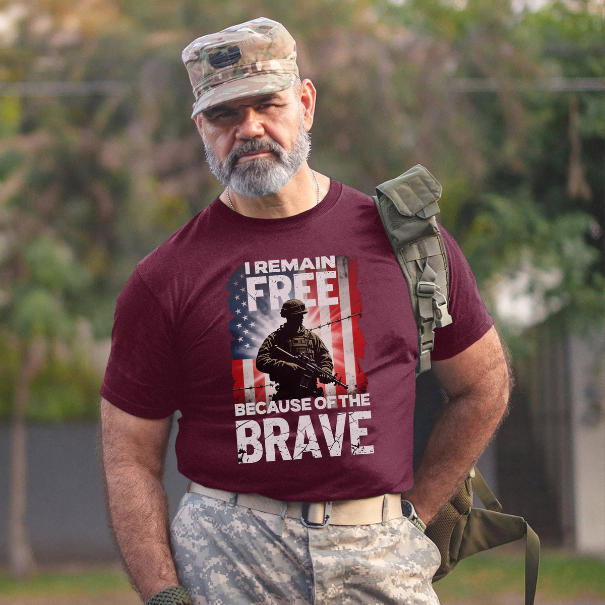 I Remain Free Because of the Brave T-Shirt product image 15