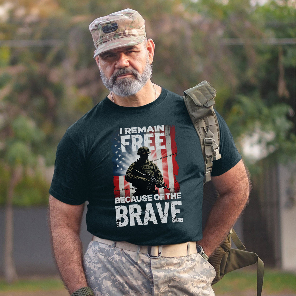 I Remain Free Because of the Brave T-Shirt product image 12