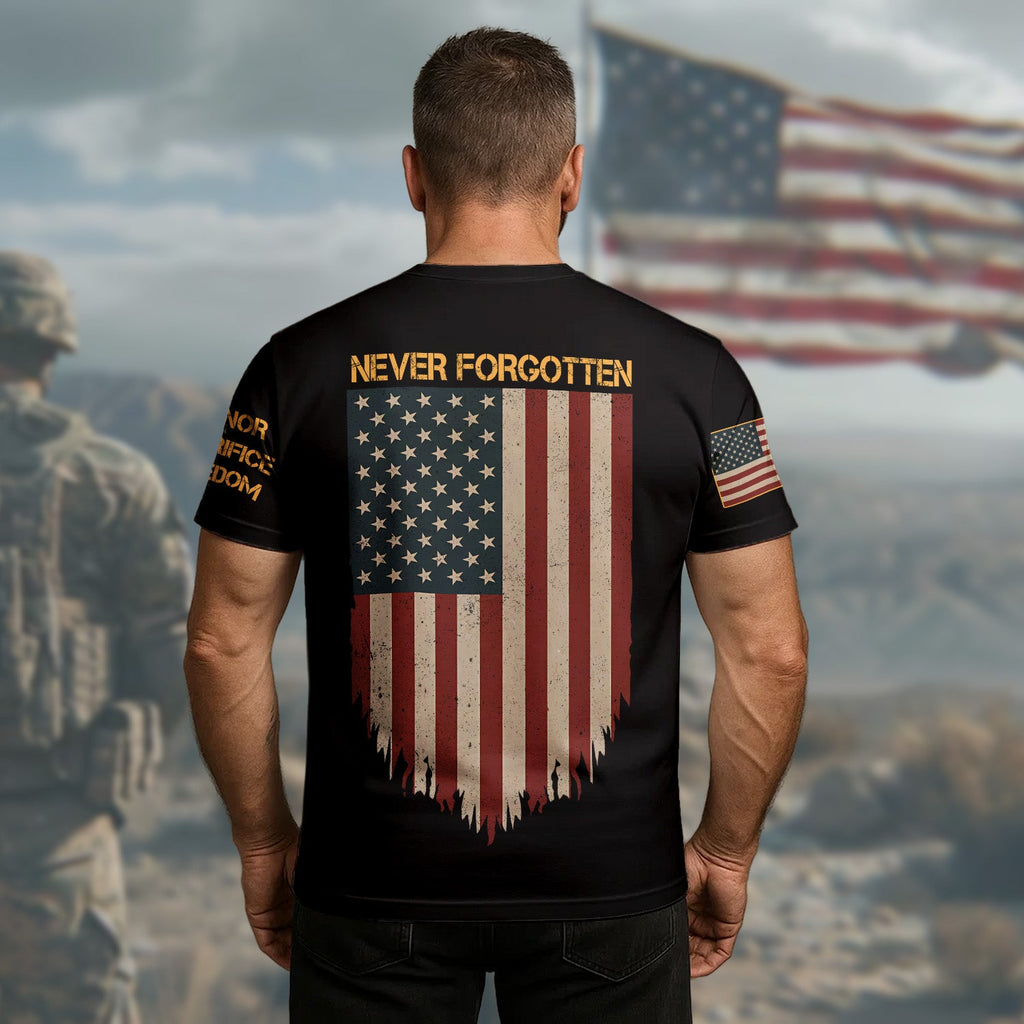 Remember the Fallen Honor All-over Print T-Shirt product image 3