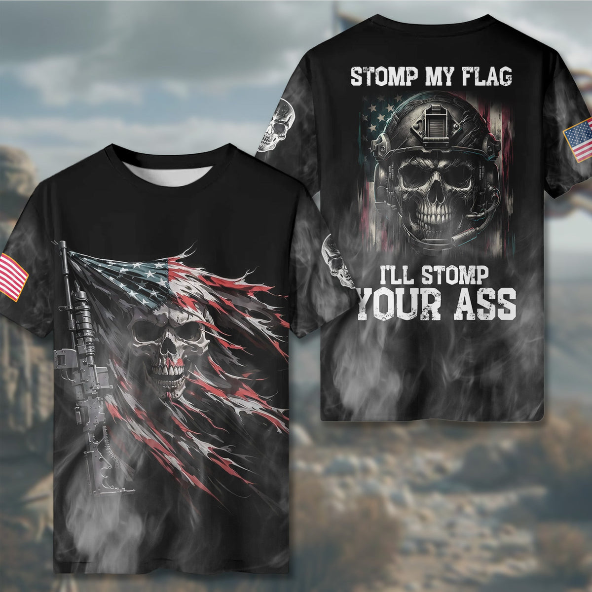 Stomp My Flag I’ll All-over Print T-Shirt product image 6