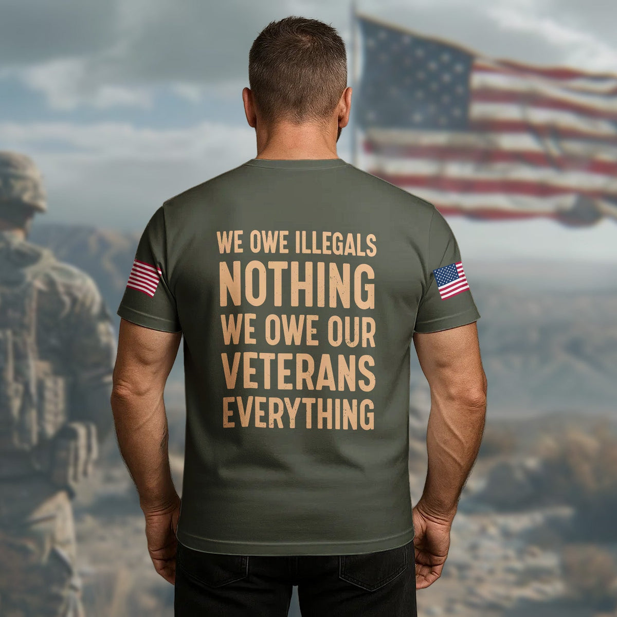 We Owe Illegals Nothing We All-over Print T-Shirt product image 2