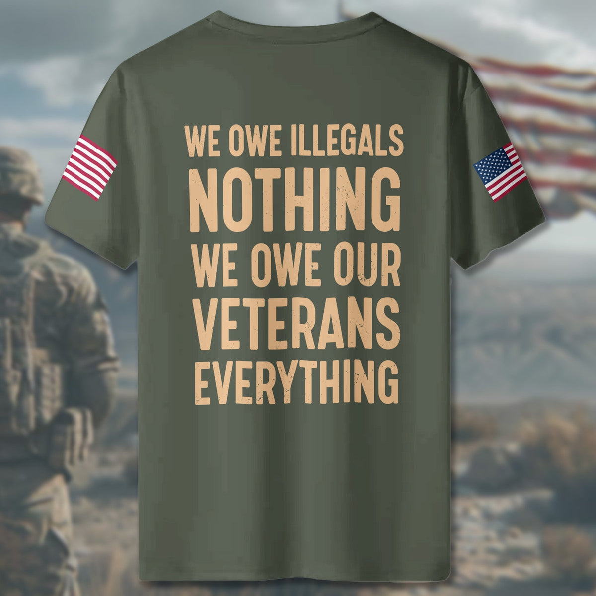 We Owe Illegals Nothing We All-over Print T-Shirt product image 5
