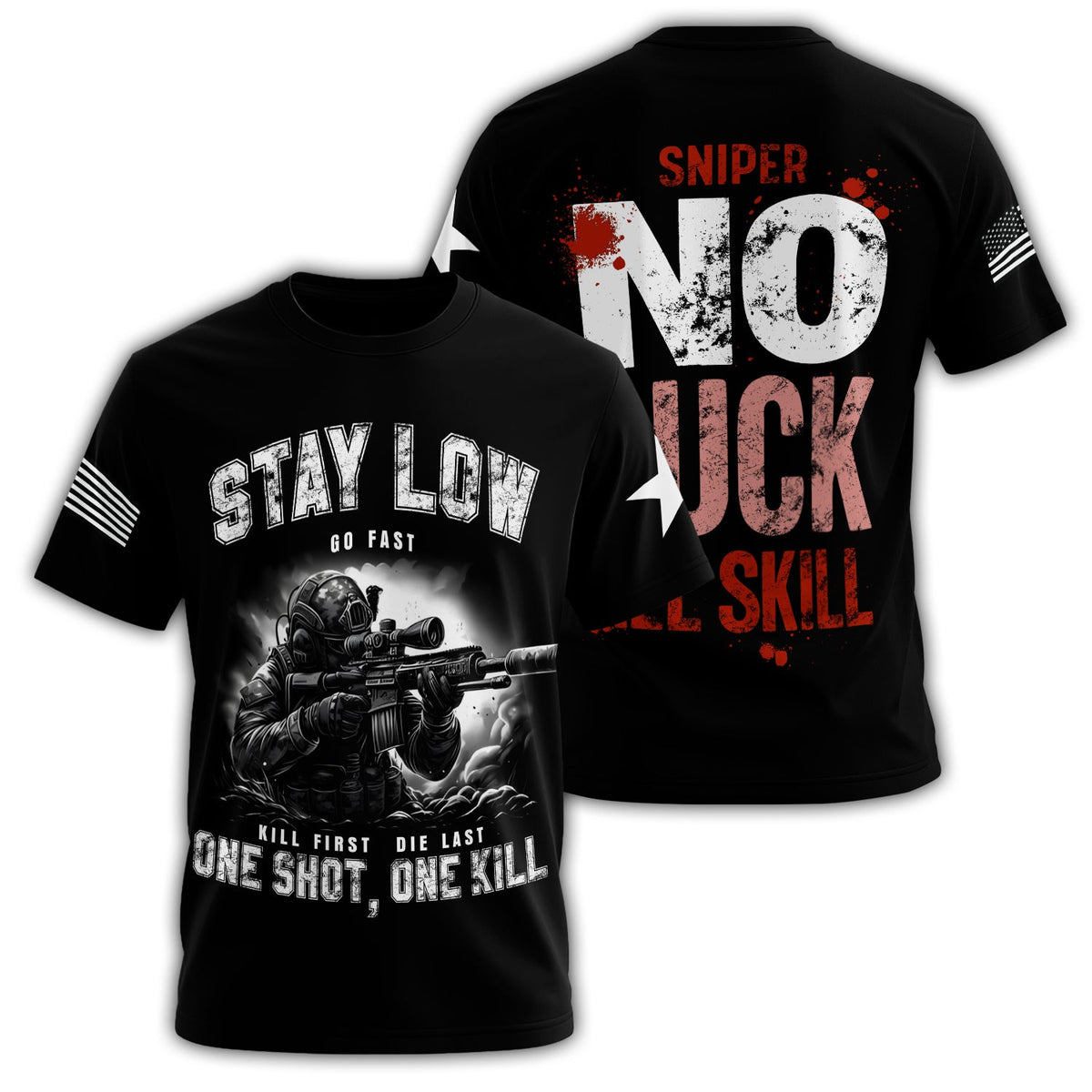 Stay Low Go Fast Kill First All-over Print T-Shirt product image 1