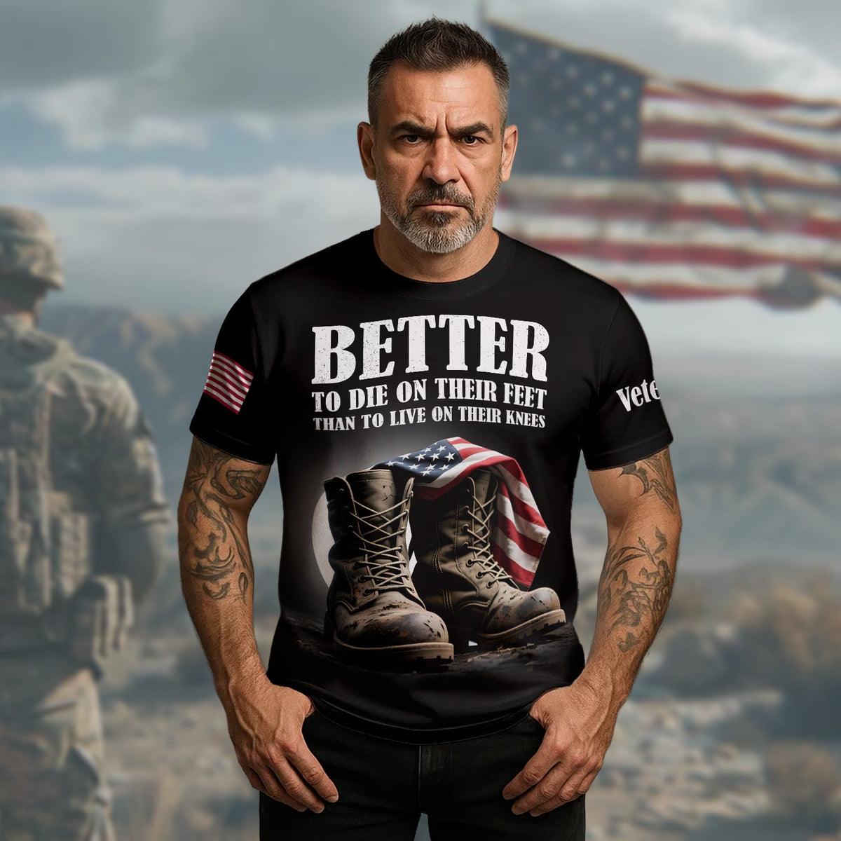 Better to Die on Their Feet All-over Print T-Shirt product image 2