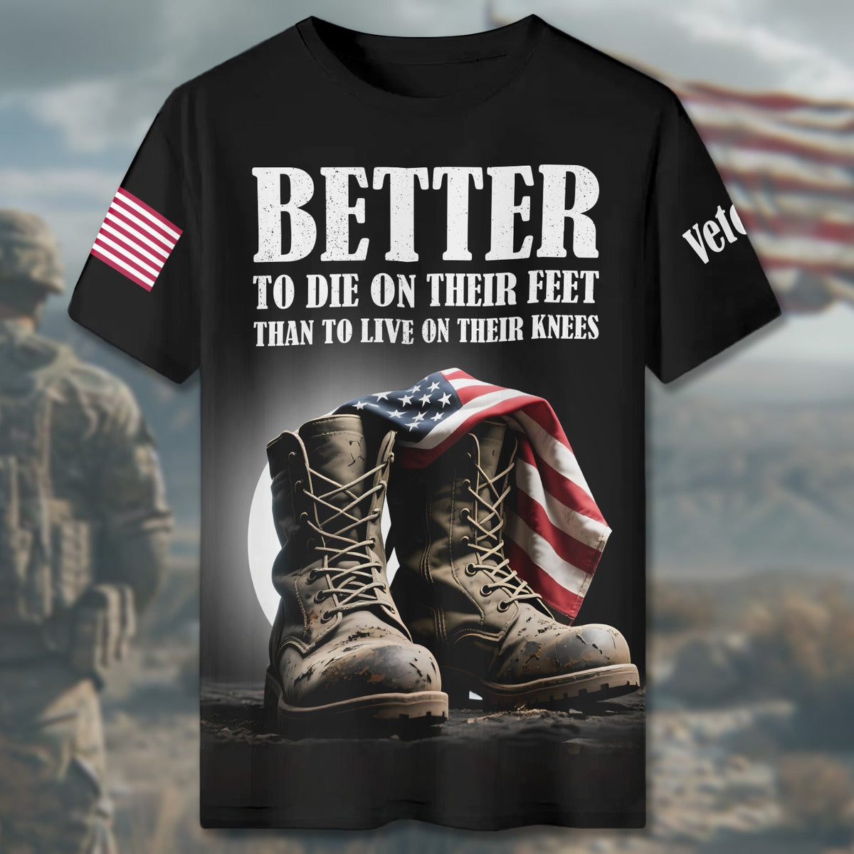 Better to Die on Their Feet All-over Print T-Shirt product image 4