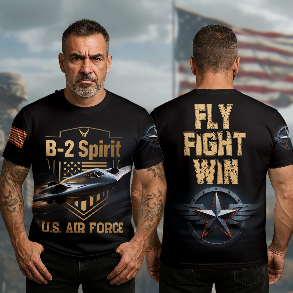 B-2 Spirit U.S. Air Force All-over Print T-Shirt product image 10