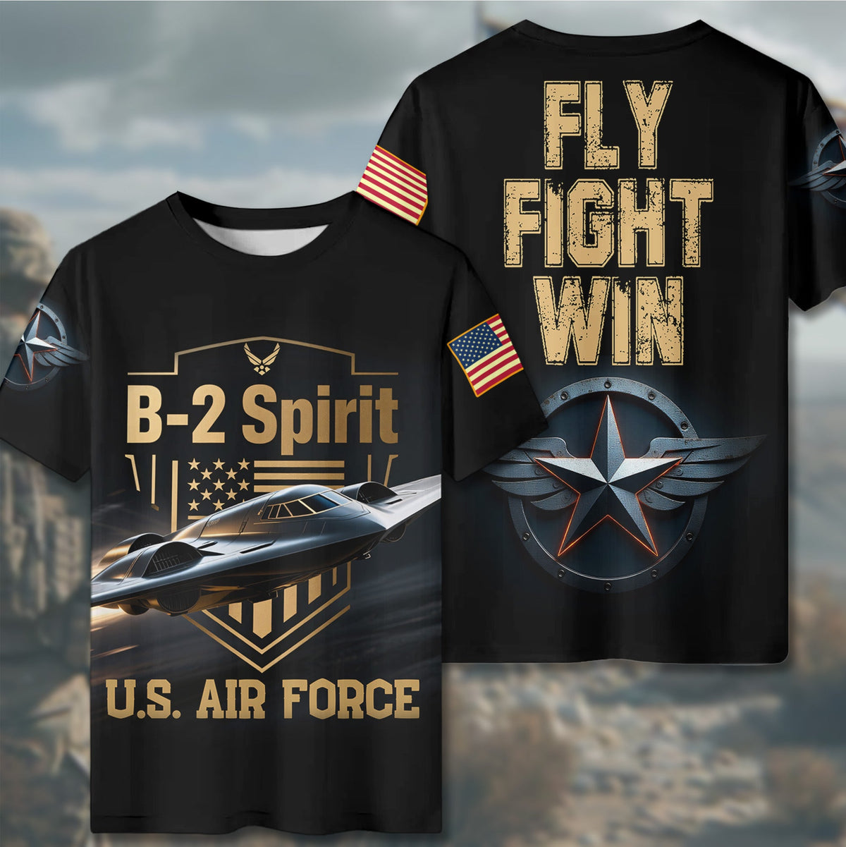 B-2 Spirit U.S. Air Force All-over Print T-Shirt product image 6
