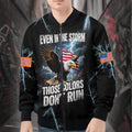 U.S. Veteran Pride All-over Print Bomber Jacket product image 1