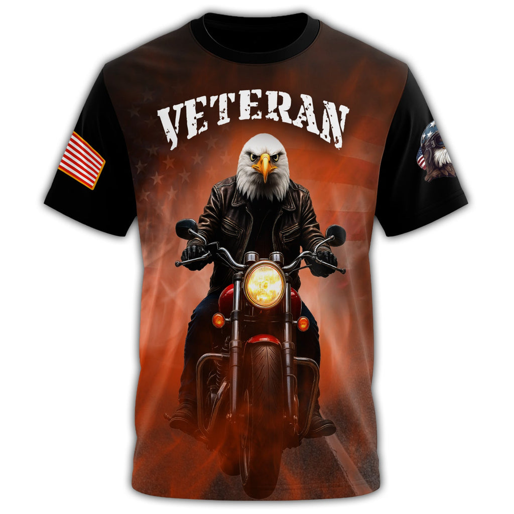 Freedom on Two Wheels All-over Print T-Shirt product image 2