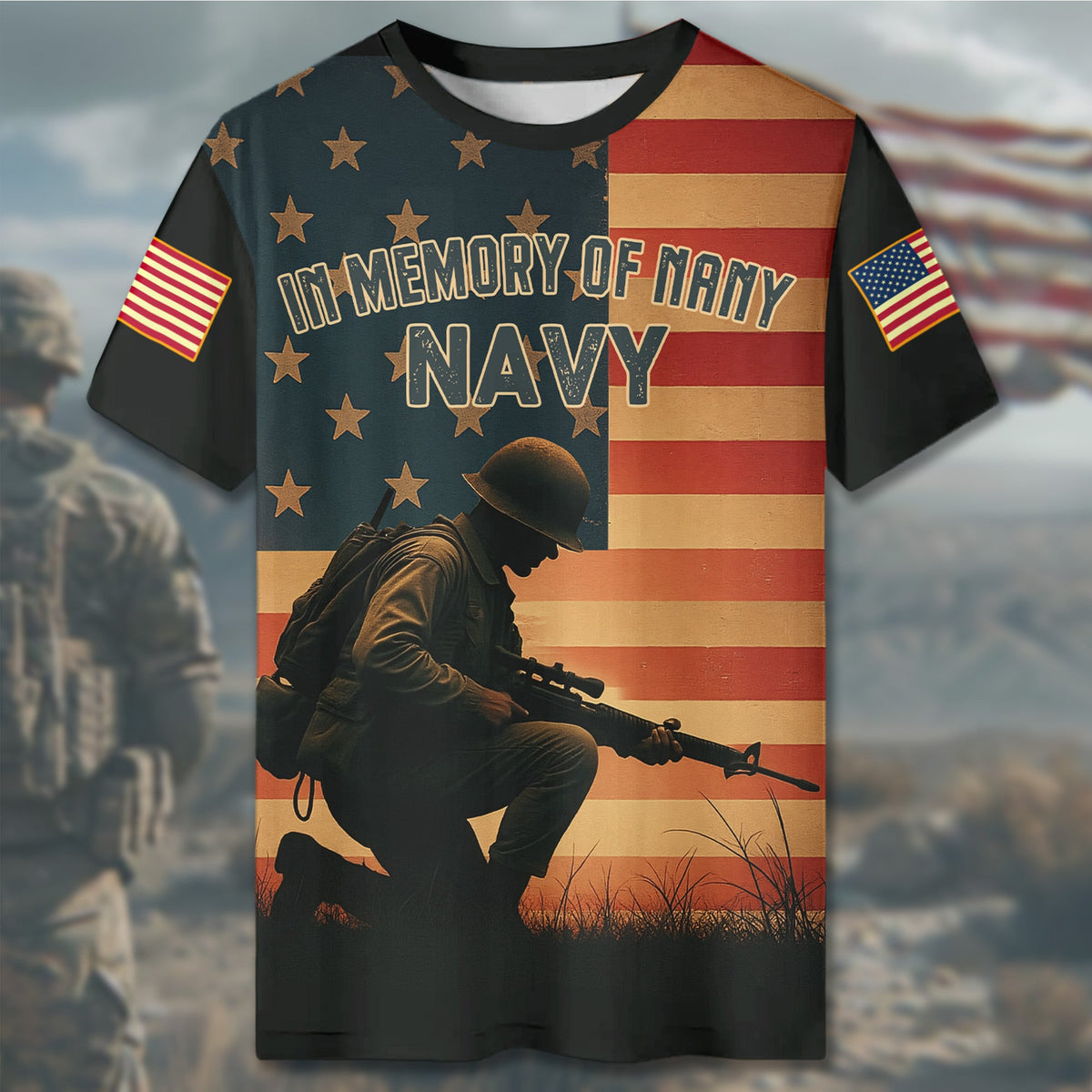 In Memory of Many Never All-over Print T-Shirt product image 4