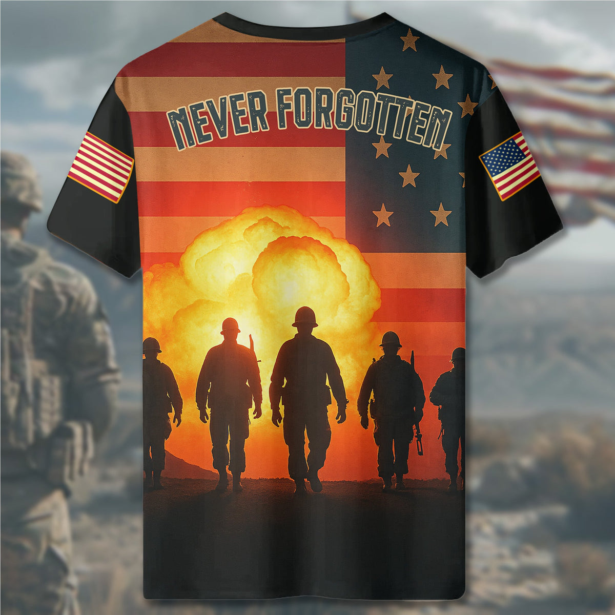 In Memory of Many Never All-over Print T-Shirt product image 5