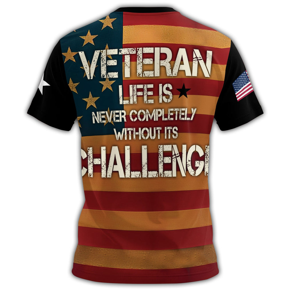 Veteran Life Is Never All-over Print T-Shirt product image 3