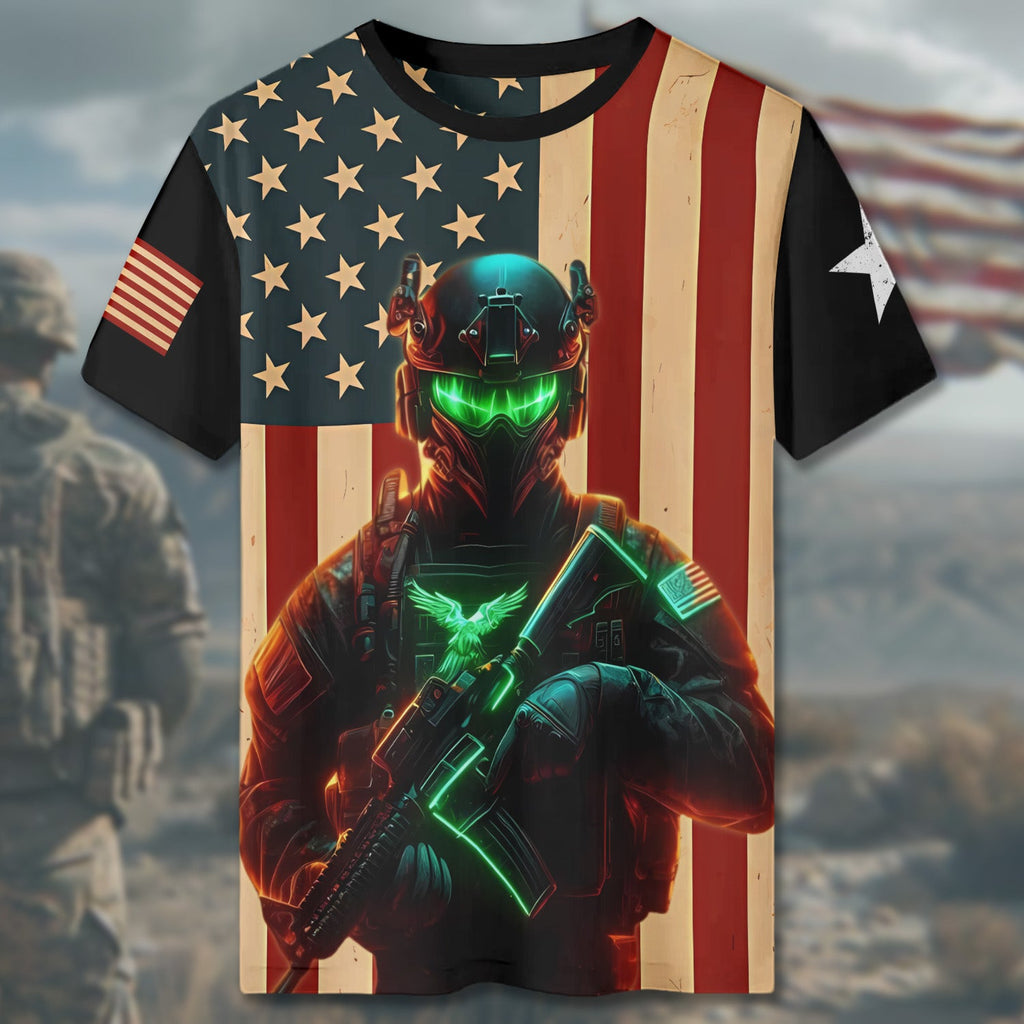 Why Did I Become a Veteran All-over Print T-Shirt product image 4