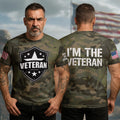 I'm the Veteran Proud All-over Print T-Shirt product image 1