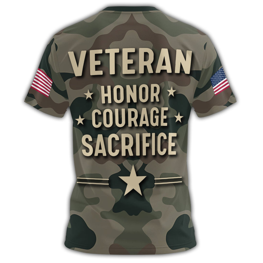 I Am a Veteran Like My All-over Print T-Shirt product image 3