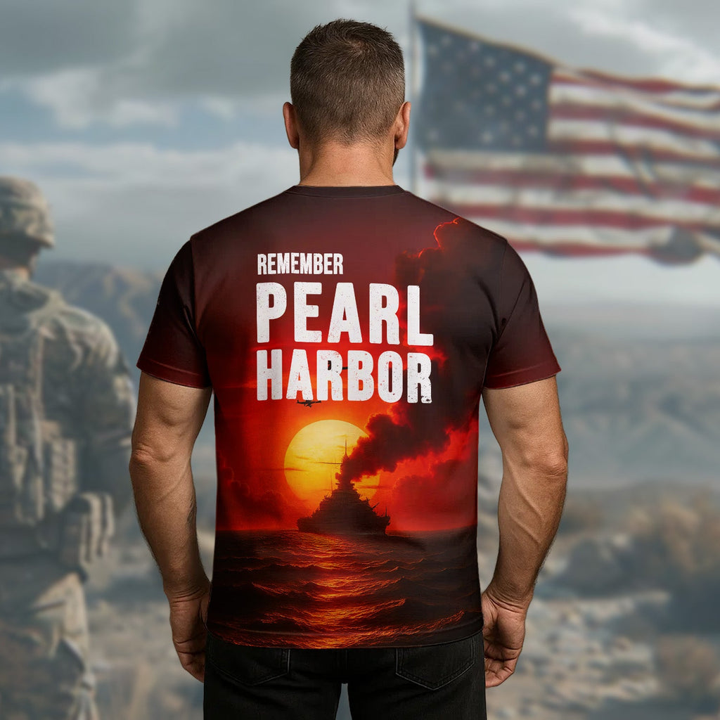 Pearl Harbor Honolulu All-over Print T-Shirt product image 3