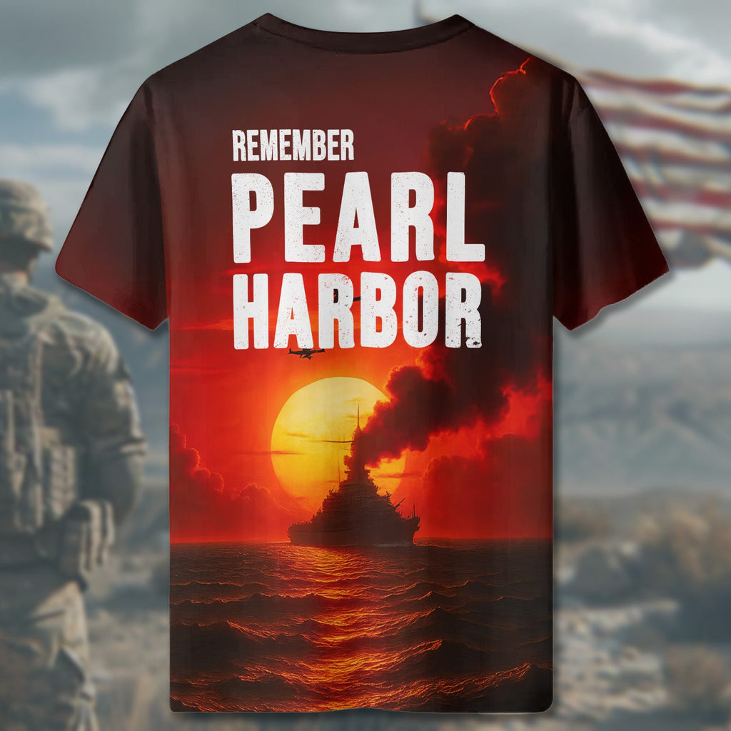 Pearl Harbor Honolulu All-over Print T-Shirt product image 5