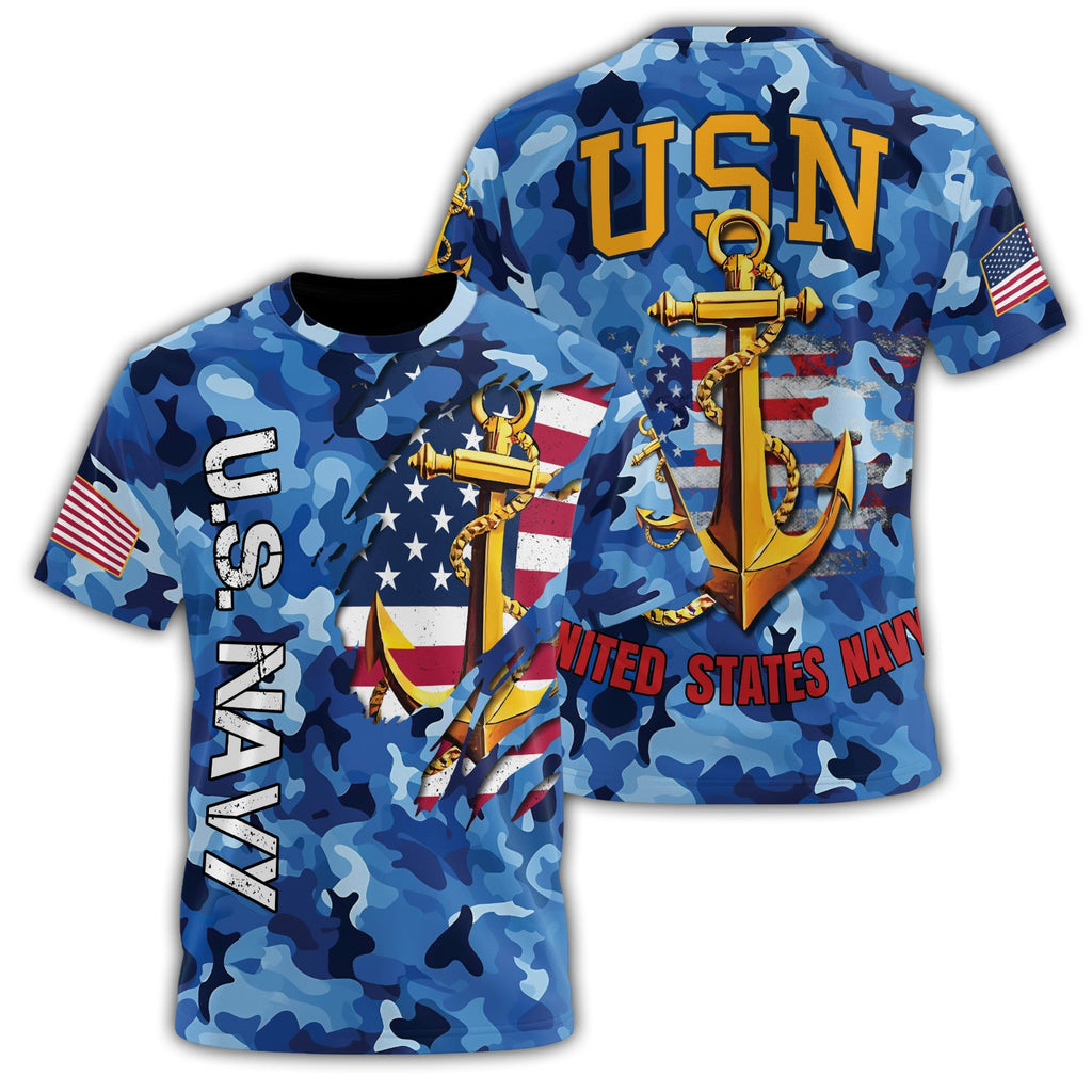 U.S. Navy Strength at Sea All-over Print T-Shirt product image 1