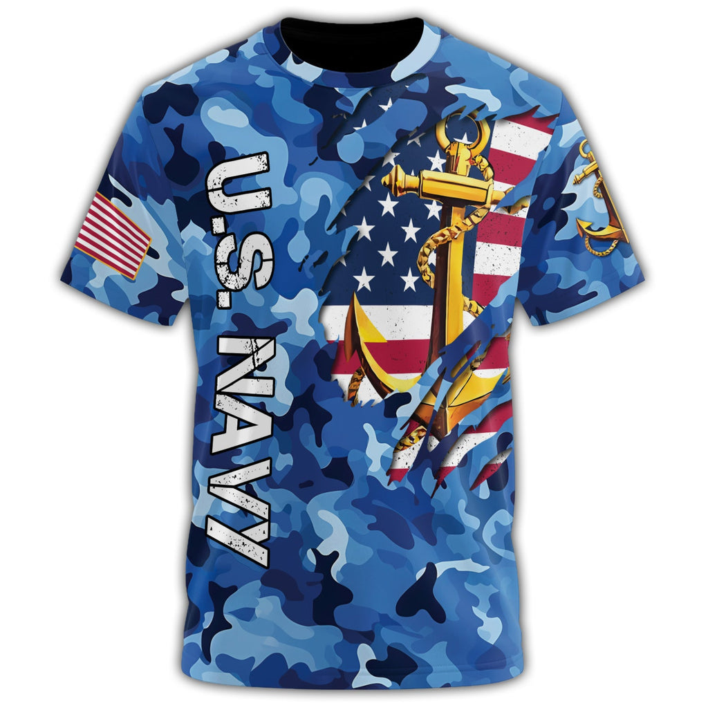 U.S. Navy Strength at Sea All-over Print T-Shirt product image 2