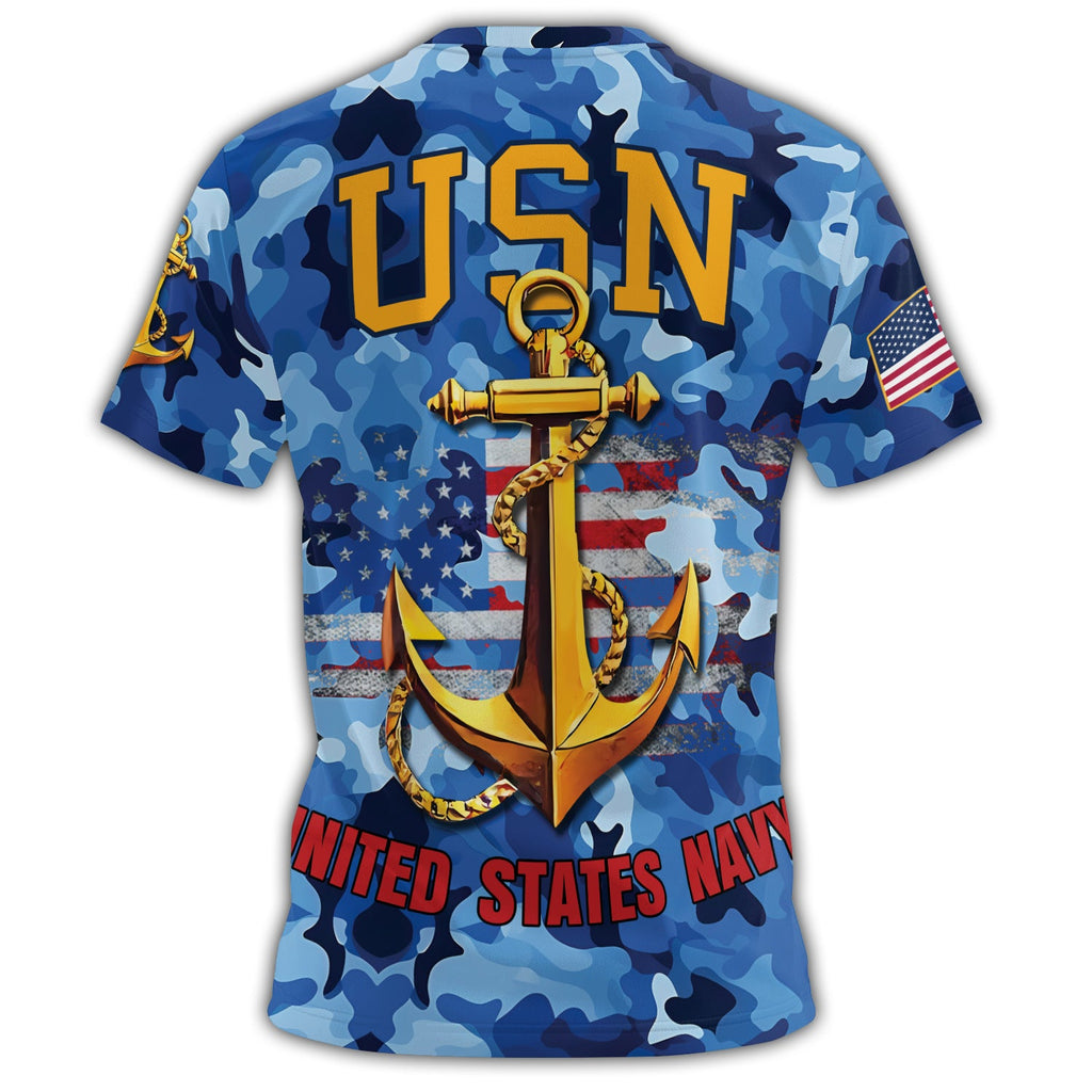 U.S. Navy Strength at Sea All-over Print T-Shirt product image 3