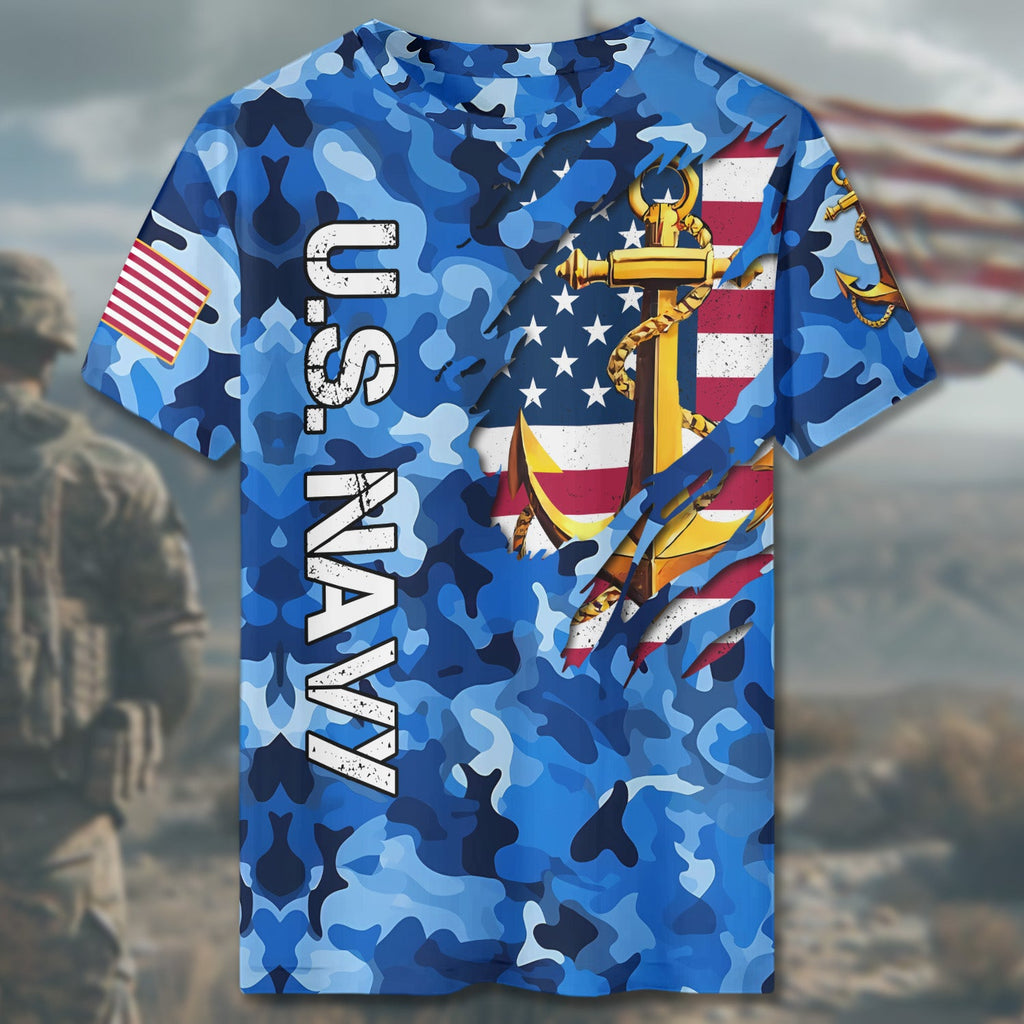 U.S. Navy Strength at Sea All-over Print T-Shirt product image 4