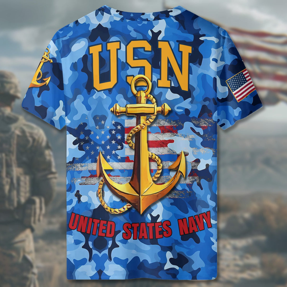 U.S. Navy Strength at Sea All-over Print T-Shirt product image 5