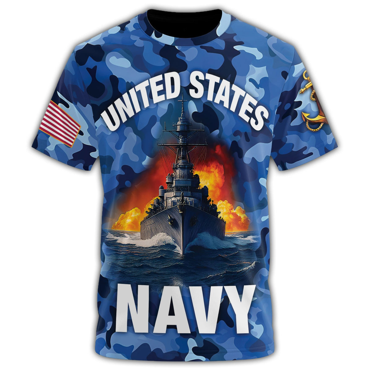 United States All-over Print Personalized T-Shirt product image 2