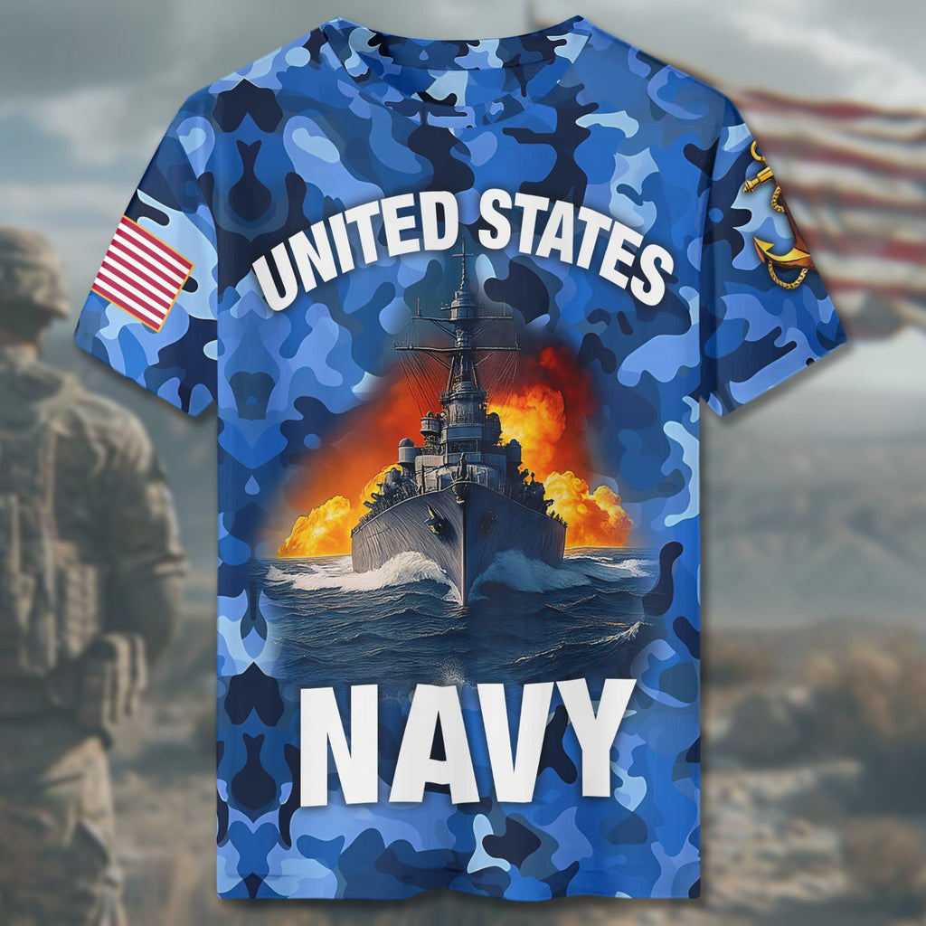 United States All-over Print Personalized T-Shirt product image 4